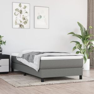 vidaXL Ta&scaron;tičkov&aacute; matrace středn&iacute; tvrdost tmavě &scaron;ed&aacute; 80 x 200 x 20 cm textil