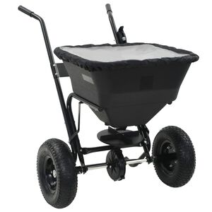 vidaXL Ručně tlačen&eacute; rozmetadlo soli PVC a ocel 106 x 73 x 76 cm 45 l