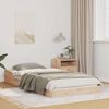 vidaXL Rám postele Hnědá 80 x 210 cm Masivní borové dřevo