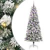 vidaXL Uměl&yacute; Skl&aacute;dac&iacute; V&aacute;nočn&iacute; Strom 300 LED Zelen&aacute; a b&iacute;l&aacute; 210 cm