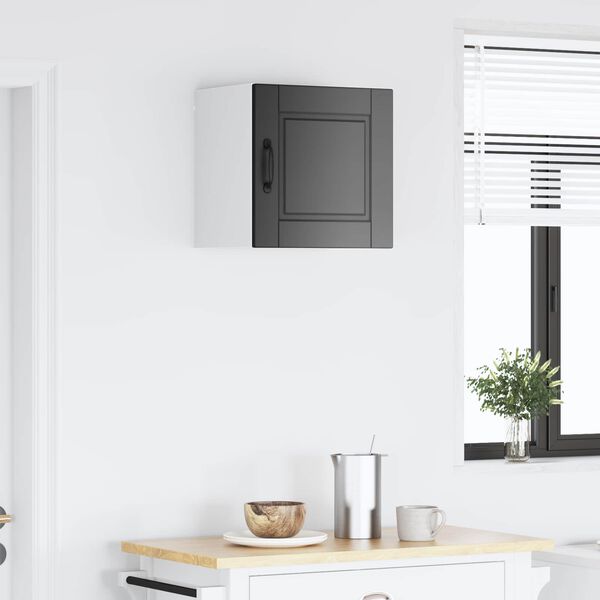 vidaXL Kuchyňsk&aacute; skř&iacute;ň s polic&iacute; Čern&aacute; 40 x 31 x 40 cm kompozitn&iacute; dřevo