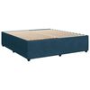 vidaXL Box spring postel s matrac&iacute; modr&aacute; 200 x 200 cm samet