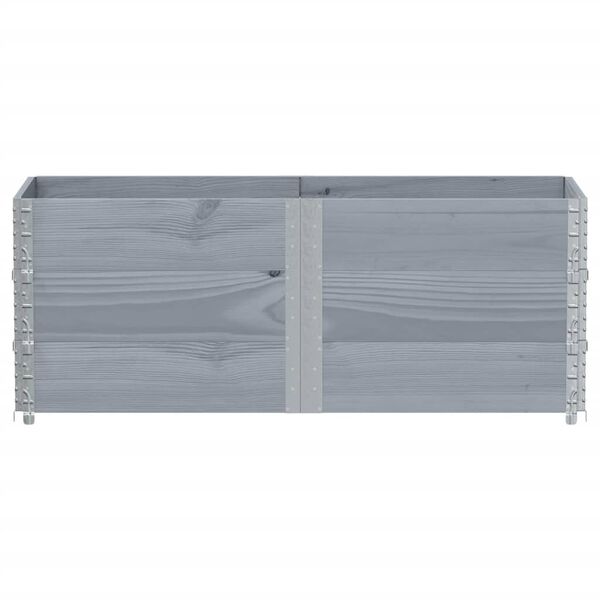 vidaXL Paletov&eacute; n&aacute;stavce 3 ks &scaron;ed&eacute; 150 x 50 cm masivn&iacute; borov&eacute; dřevo