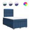 vidaXL Box spring postel s matrac&iacute; čern&aacute; 120x190 cm textil