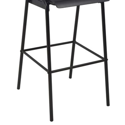 vidaXL Barové židle 4 ks černé masivní překližka a ocel
