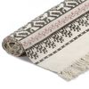 vidaXL Koberec Kilim se vzorem bavlněný 160 x 230 cm šedorůžový