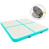 vidaXL Nafukovac&iacute; ž&iacute;něnka s pumpou 200 x 200 x 20 cm PVC zelen&aacute;