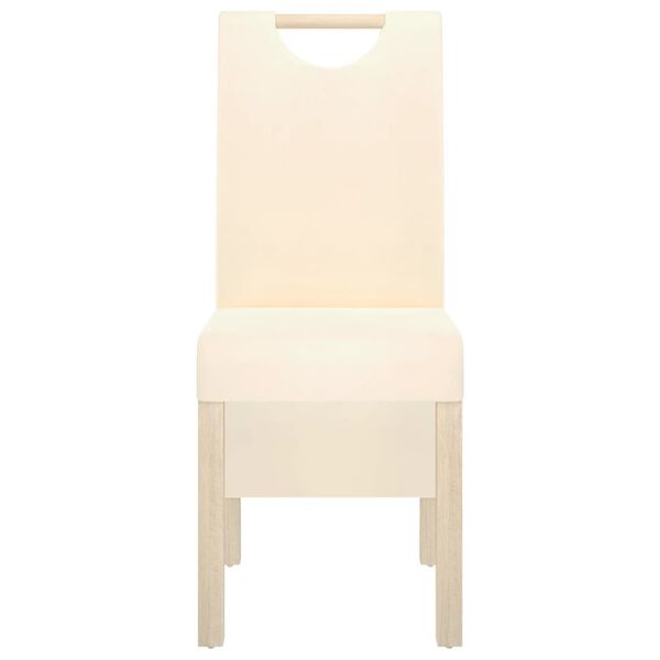 vidaXL J&iacute;deln&iacute; židle 2 ks kr&eacute;mov&eacute; textil