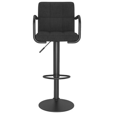 vidaXL Barové židle 2 ks černé textil