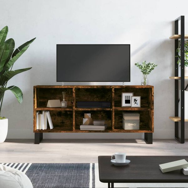 vidaXL TV skř&iacute;ňka kouřov&yacute; dub 103,5 x 30 x 50 cm kompozitn&iacute; dřevo