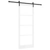 vidaXL Posuvn&eacute; dveře ORKDAL B&iacute;l&aacute; a čern&aacute; 93 x 232 cm