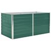 vidaXL Vyv&yacute;&scaron;en&yacute; zahradn&iacute; truhl&iacute;k 160x80x77 cm pozinkovan&aacute; ocel zelen&yacute;
