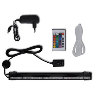 LED akvarijn&iacute; ponorn&aacute; lampa s bublinkami RGB 32 cm