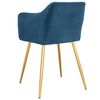 vidaXL J&iacute;deln&iacute; židle 4 ks modr&eacute; samet