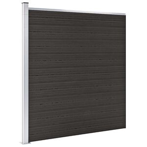 vidaXL Plotov&yacute; d&iacute;lec WPC 175 x 186 cm čern&yacute;