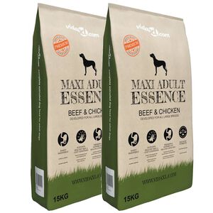 vidaXL Granule pro psy Maxi Adult Essence Beef & Chicken, (2 x 15 kg)