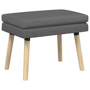 vidaXL Dvou&uacute;rovňov&aacute; lavice Tmavě &scaron;ed&aacute; 60 x 40 x 46 cm Textil