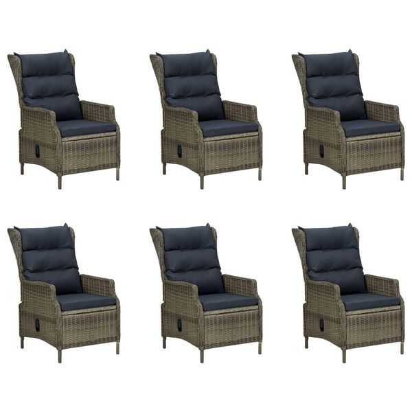 vidaXL 9d&iacute;ln&yacute; zahradn&iacute; j&iacute;deln&iacute; set hněd&yacute;