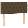 vidaXL Box spring postel s matrac&iacute; tmavě hněd&aacute; 100 x 200 cm textil