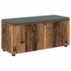 vidaXL Chodbičkov&aacute; lavice s pol&scaron;t&aacute;řem Star&eacute; dřevo 100 x 38 x 46 cm