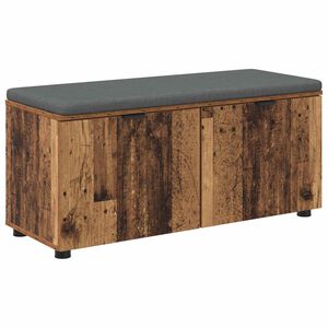 vidaXL Chodbičkov&aacute; lavice s pol&scaron;t&aacute;řem Star&eacute; dřevo 100 x 38 x 46 cm
