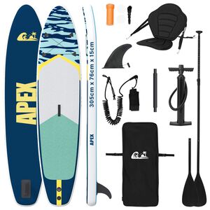 vidaXL SUP deska se sedadlem 2 v 1 APEX 305 x 76 x 15 cm Modr&aacute; pro