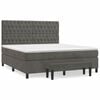 vidaXL Box spring postel s matrac&iacute; tmavě &scaron;ed&aacute; 180x200 cm samet