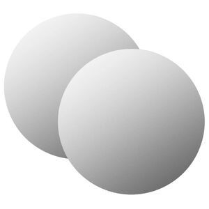 vidaXL N&aacute;stěnn&aacute; zrcadla 2 ks 70 cm kulat&aacute; sklo
