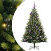 vidaXL Uměl&yacute; zavě&scaron;en&yacute; v&aacute;nočn&iacute; stromeček 150 LED Zelen&aacute; 150 cm PVC a PE