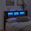 vidaXL Čelo postele s LED old wood 160x18,5x103,5 cm kompozitn&iacute; dřevo
