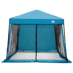 vidaXL Sada Camping Stanů se střechou 2 pcs Modr&aacute; Taffeta a Tkanina