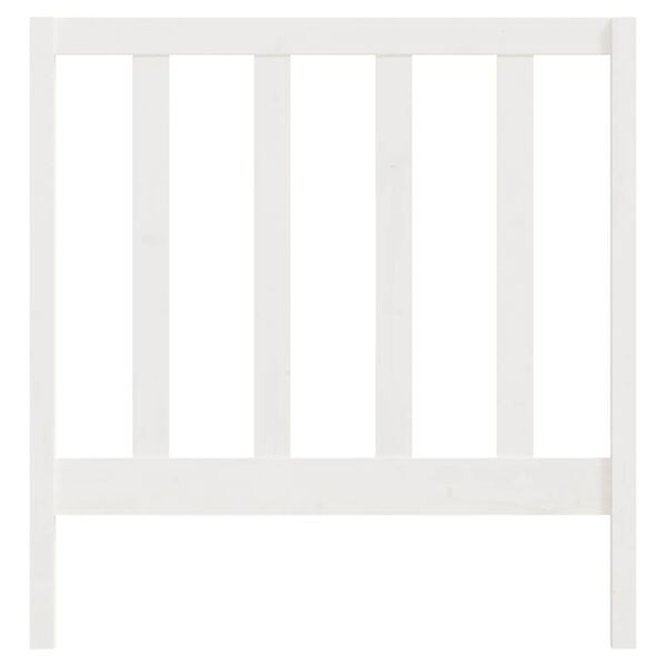 vidaXL Čelo postele b&iacute;l&aacute; 95 x 4 x 100 cm masivn&iacute; borovice