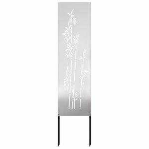 vidaXL Soukrom&iacute; na zahradě Stř&iacute;brn&aacute; 32 x 140 cm Nerezov&aacute; ocel