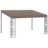 vidaXL Alt&aacute;n ke zdi 4 x 3 m taupe textil