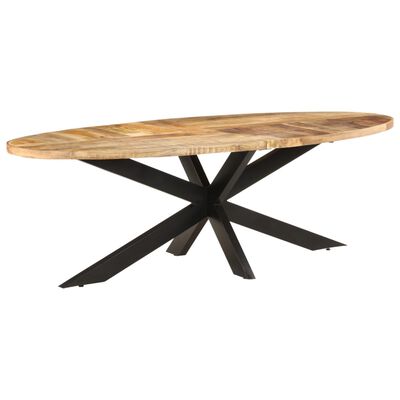 vidaXL Jídelní stůl 240 x 100 x 75 cm hrubé mangovníkové dřevo