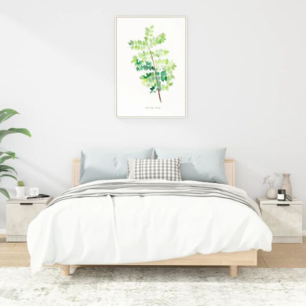 vidaXL Nočn&iacute; stolky 2 ks betonově &scaron;ed&eacute; 40 x 39 x 40 cm