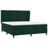 vidaXL Box spring postel s matrac&iacute; tmavě zelen&aacute; 180x200 cm samet
