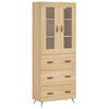 vidaXL Skř&iacute;ň highboard dub sonoma 69,5 x 34 x 180 cm kompozitn&iacute; dřevo