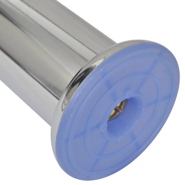 vidaXL Nohy k pohovce 8 ks kulat&eacute; chrom 180 mm