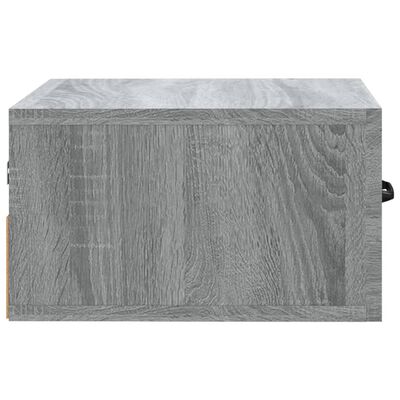 vidaXL Nástěnný noční stolek šedý sonoma 35 x 35 x 20 cm