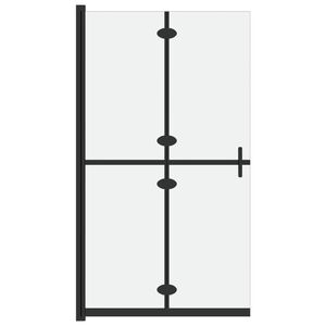 vidaXL Skl&aacute;dac&iacute; sprchov&aacute; z&aacute;stěna ml&eacute;čn&eacute; ESG sklo 100 x 190 cm