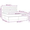 vidaXL Box spring postel s matrac&iacute; tmavě zelen&aacute; 160x200 cm samet