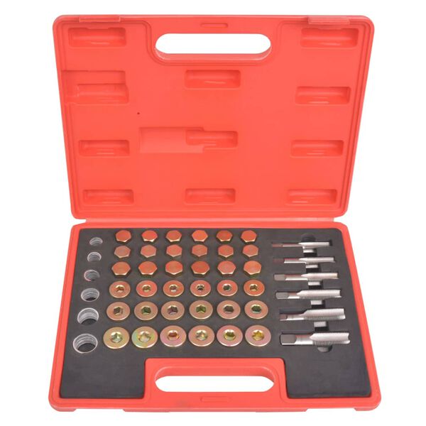 vidaXL Sada na opravu závitů vypouštěcích šroubů olejových van