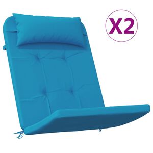 vidaXL Podu&scaron;ky na židli Adirondack 2 ks světle modr&eacute; oxfordsk&aacute; l&aacute;tka