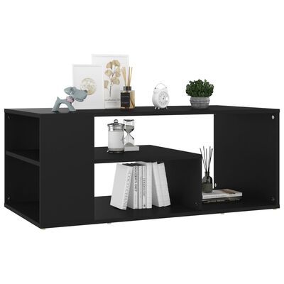 vidaXL Konferenční stolek černý 100 x 50 x 40 cm dřevotříska