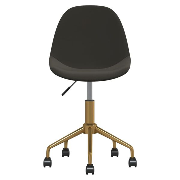 vidaXL Otočn&eacute; j&iacute;deln&iacute; židle 2 ks tmavě &scaron;ed&eacute; samet