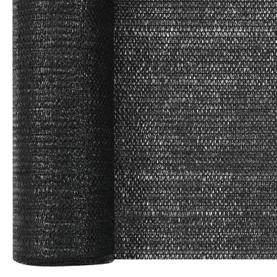 vidaXL Stínící tkanina černá 3,6 x 10 m HDPE 75 g/m²