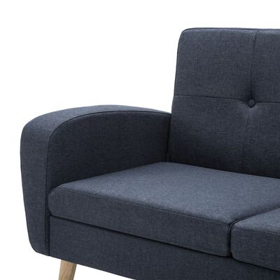 vidaXL Rohová sedačka textilní čalounění 186 x 136 x 79 cm tmavě šedá