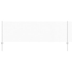 vidaXL Plot s sloupkem Stř&iacute;brn&aacute; 0,8 x 100 m Ocel