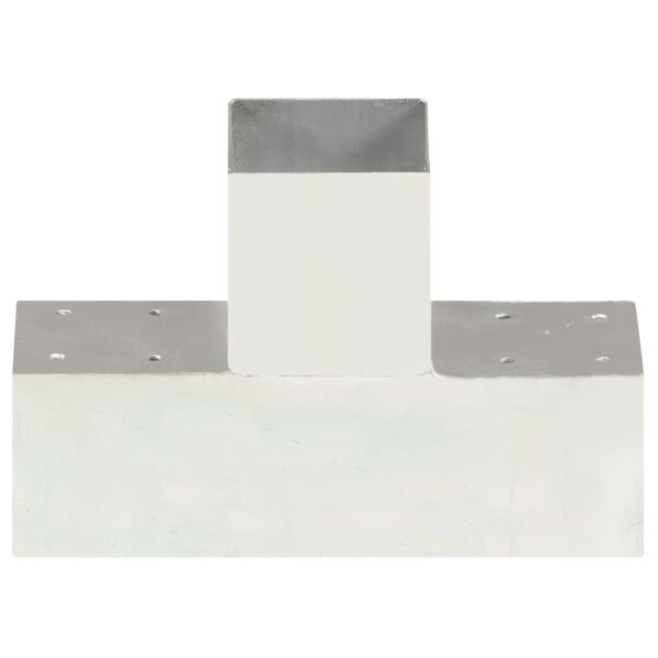 vidaXL Tr&aacute;mov&aacute; spojka ve tvaru T pozinkovan&yacute; kov 91 x 91 mm